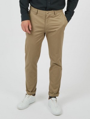 Grey Ben Sherman Signature Skinny Stretch Chino Pants | 072346-SYA