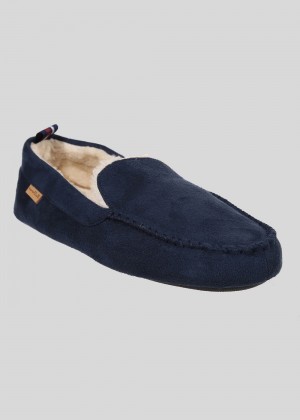 Navy Ben Sherman Casa Cartegena Moccasin Slipper | 193827-UOP