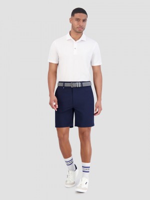 White Ben Sherman Solid Air Pique Sports Fit Polo Shirts | 574392-DCY