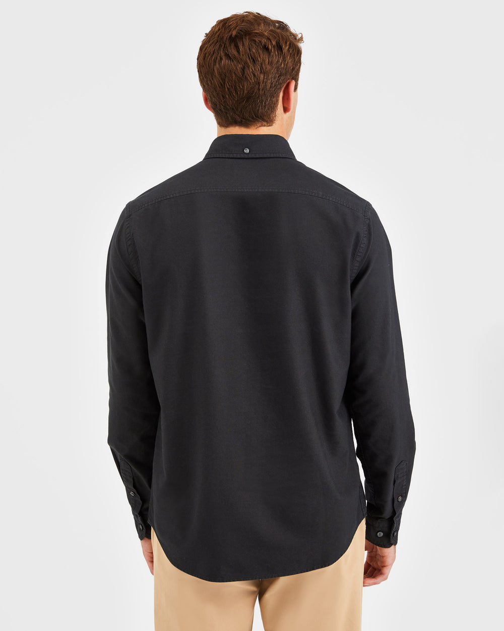 Black Ben Sherman Beatnik Oxford Garment Dye Shirts | 760482-KDJ