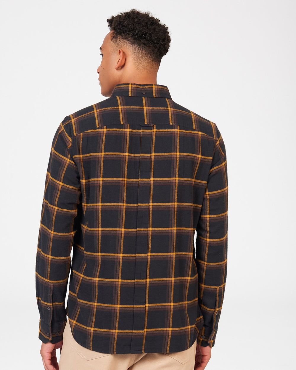 Black Ben Sherman Oversized Brushed Check Shirts | 819407-GNI