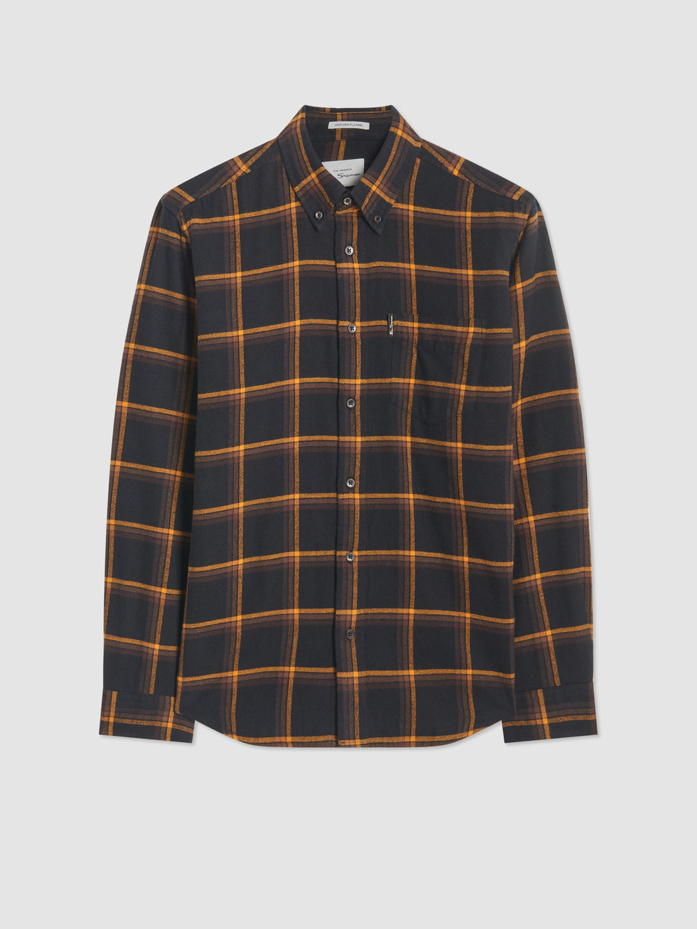 Black Ben Sherman Oversized Brushed Check Shirts | 819407-GNI