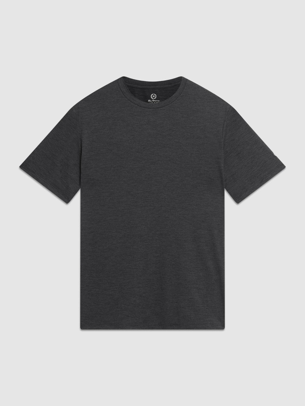 Black Ben Sherman Performance Stretch Marl T-Shirt | 964508-WHB