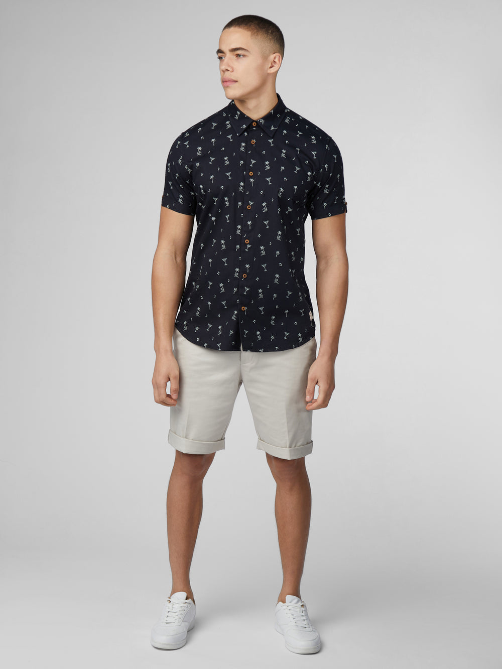 Black Ben Sherman Scattered Shirts | 639541-ZOH