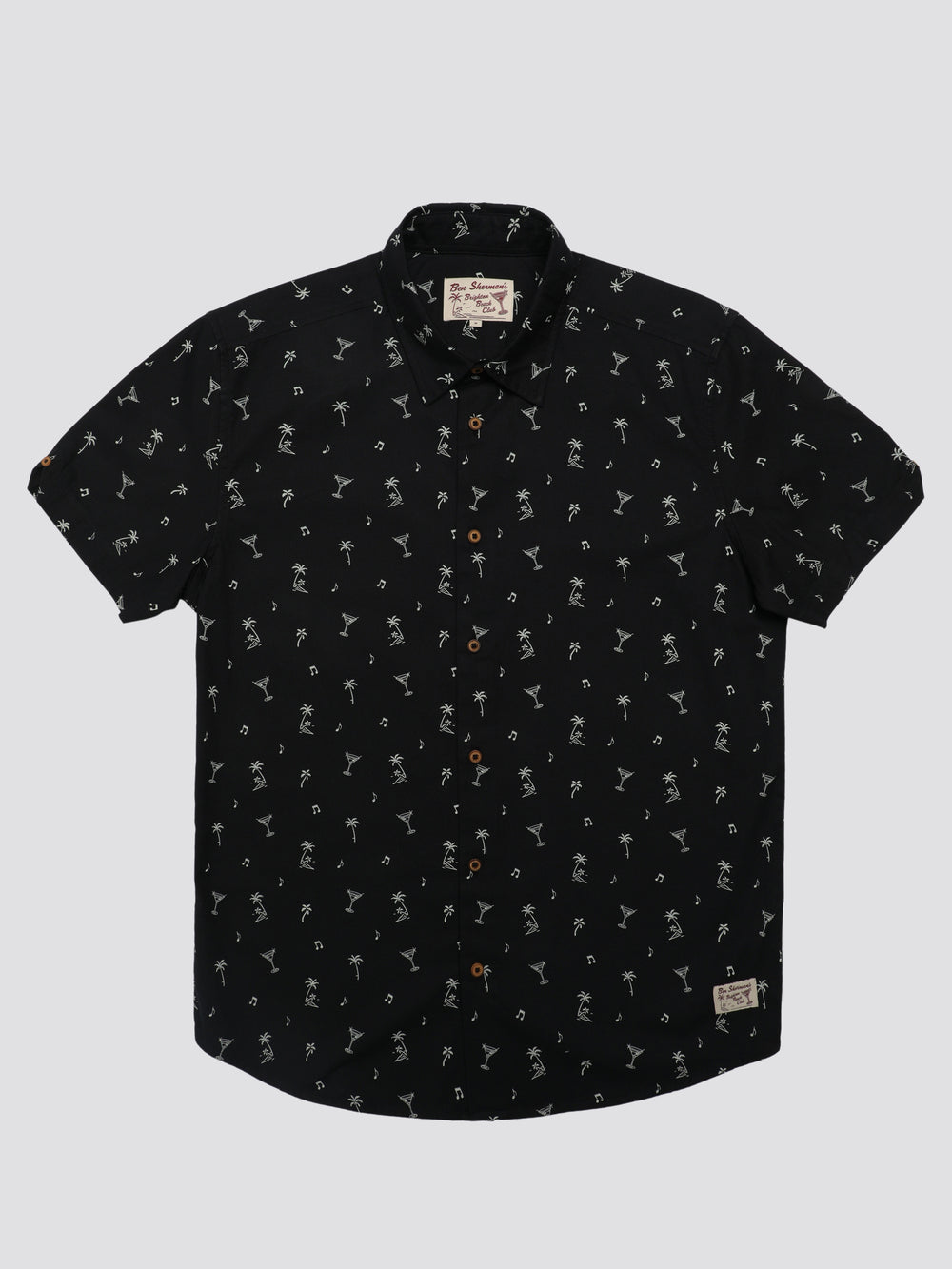 Black Ben Sherman Scattered Shirts | 639541-ZOH