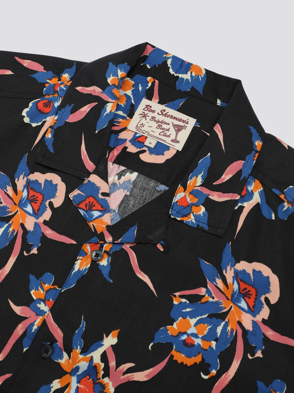 Black Ben Sherman Signature Botanical Print Shirts | 538746-ZVR