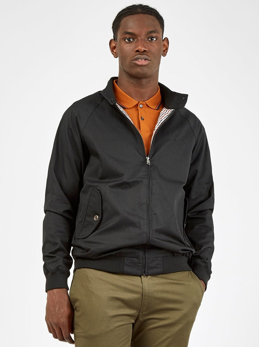 Black Ben Sherman Signature Harrington Jackets | 793845-MLV