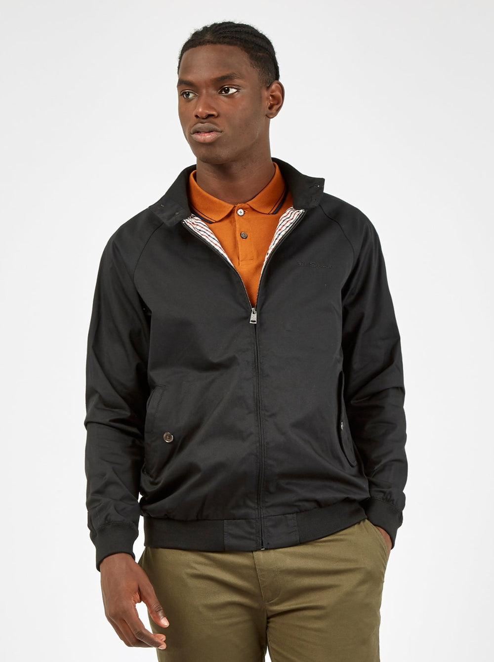 Black Ben Sherman Signature Harrington Jackets | 793845-MLV