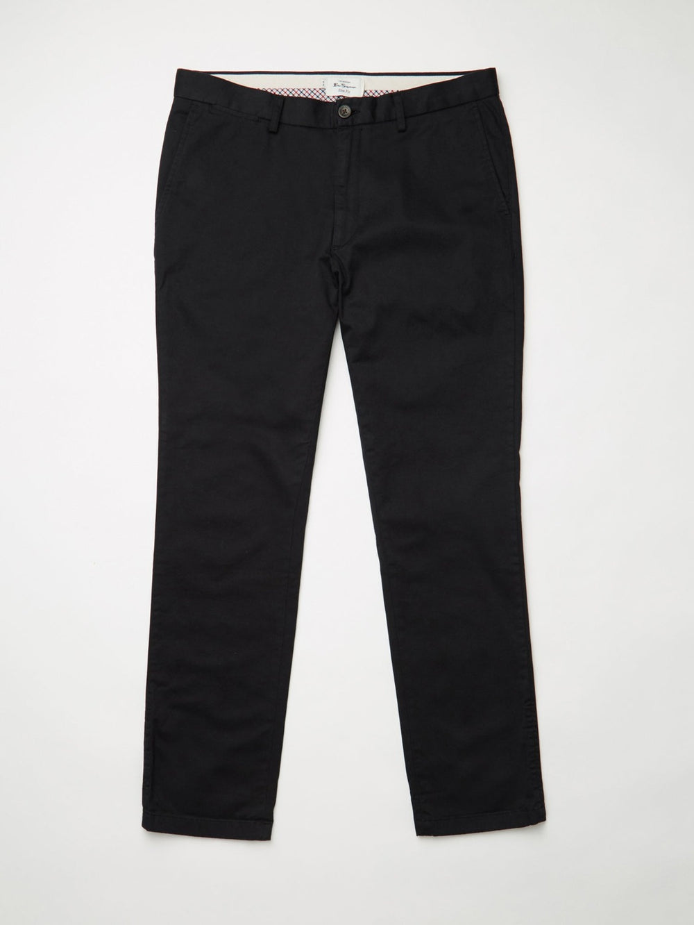 Black Ben Sherman Signature Slim Stretch Chino Pants | 825061-MXC