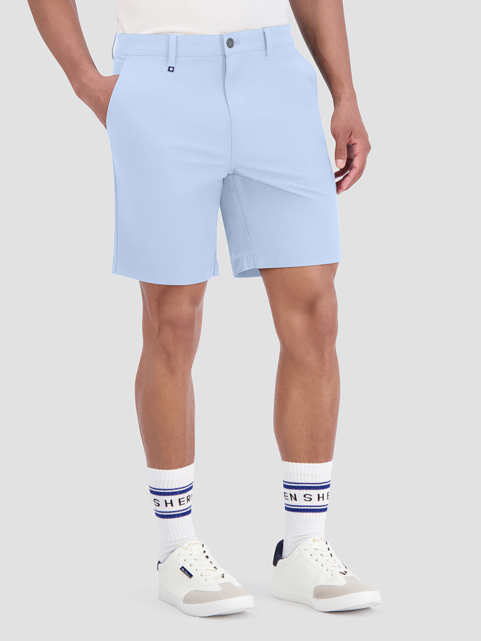 Blue Ben Sherman 4Way Stretch Tech Shorts | 384597-MNG