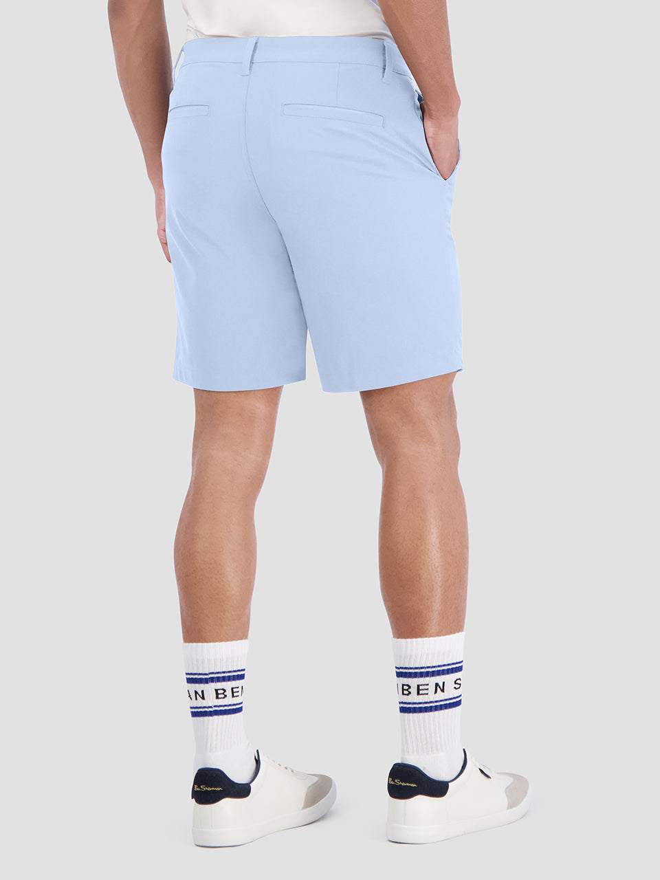 Blue Ben Sherman 4Way Stretch Tech Shorts | 384597-MNG