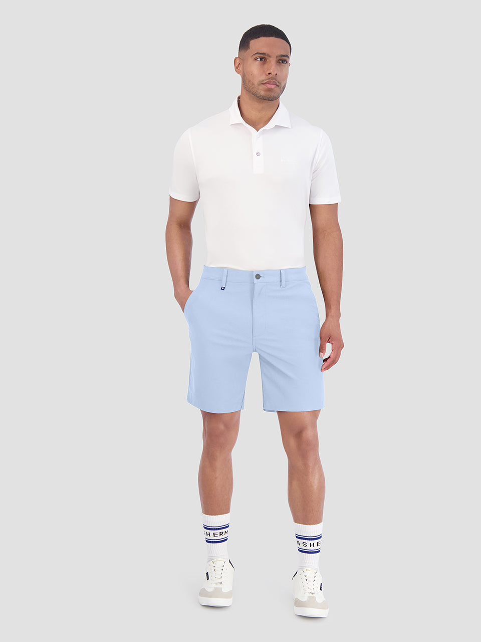 Blue Ben Sherman 4Way Stretch Tech Shorts | 384597-MNG