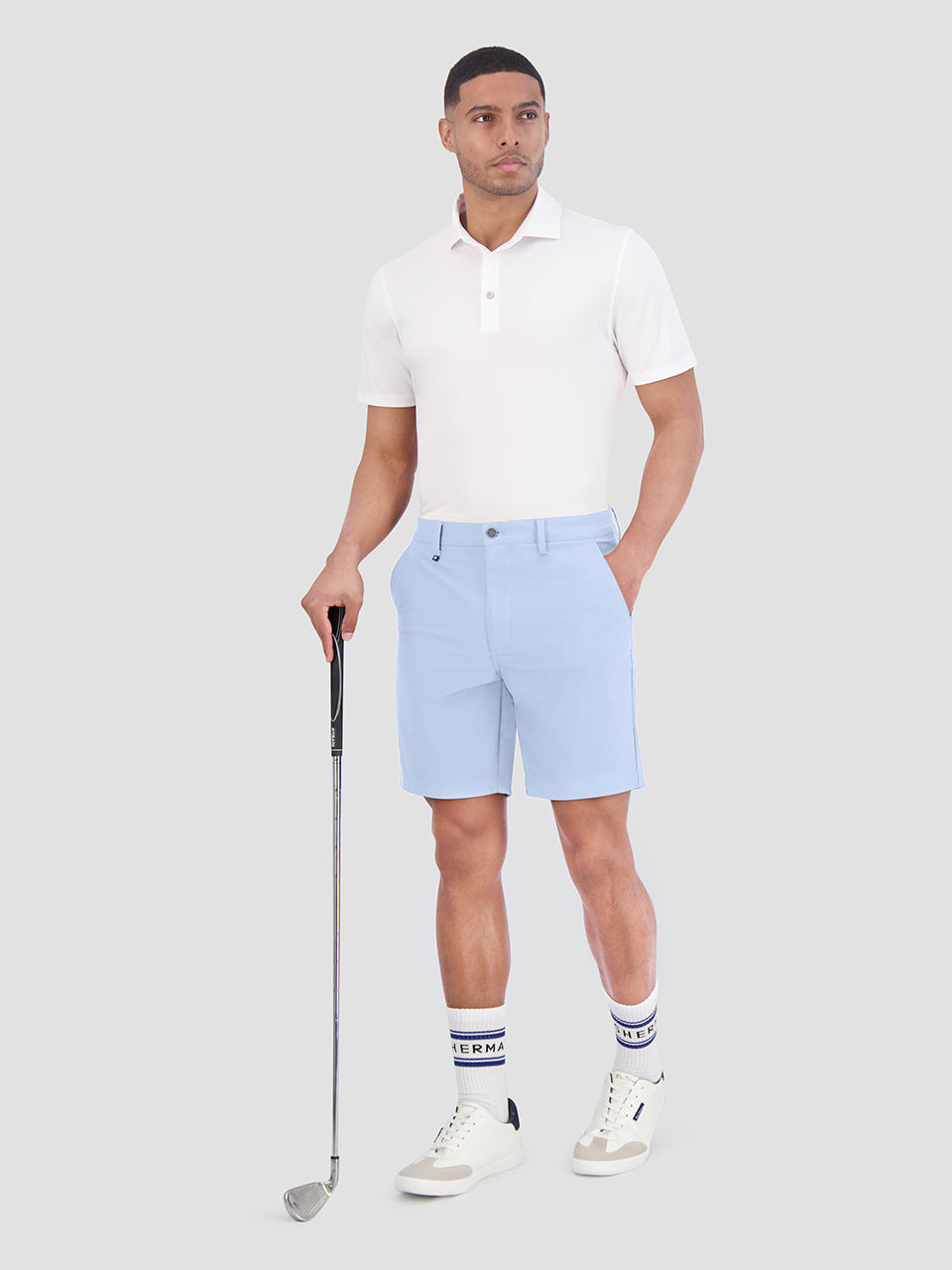 Blue Ben Sherman 4Way Stretch Tech Shorts | 384597-MNG