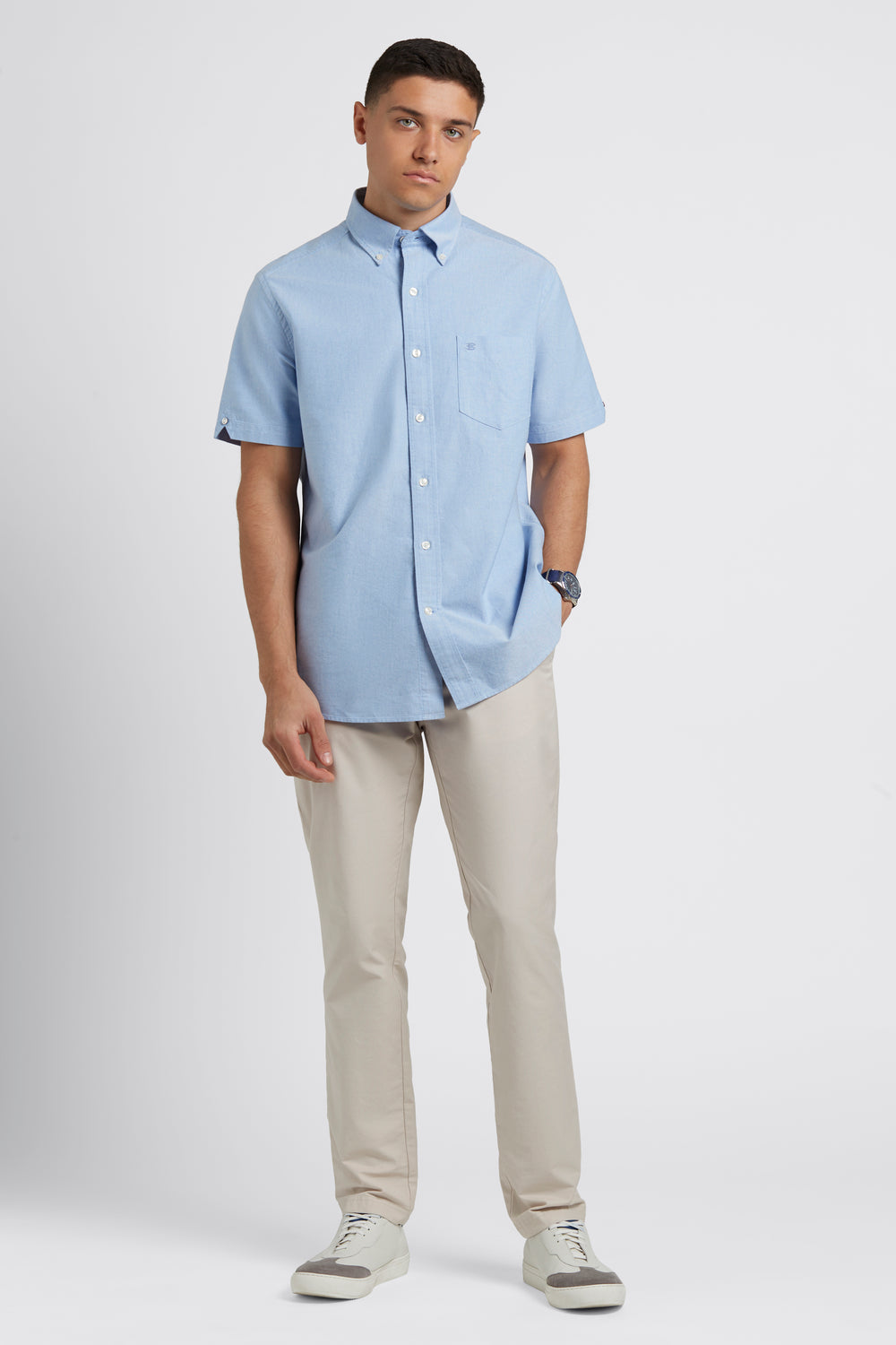 Blue Ben Sherman Brighton Oxford Organic Shirts | 674298-JPT