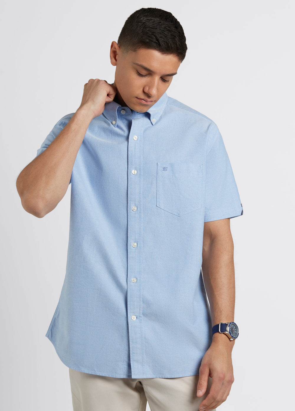 Blue Ben Sherman Brighton Oxford Organic Shirts | 674298-JPT