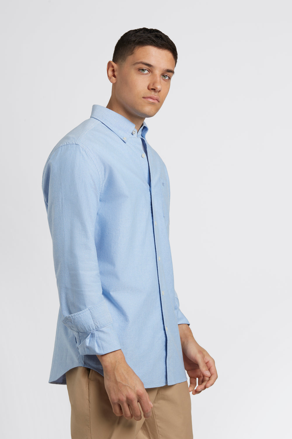 Blue Ben Sherman Brighton Oxford Organic Shirts | 658741-UDJ