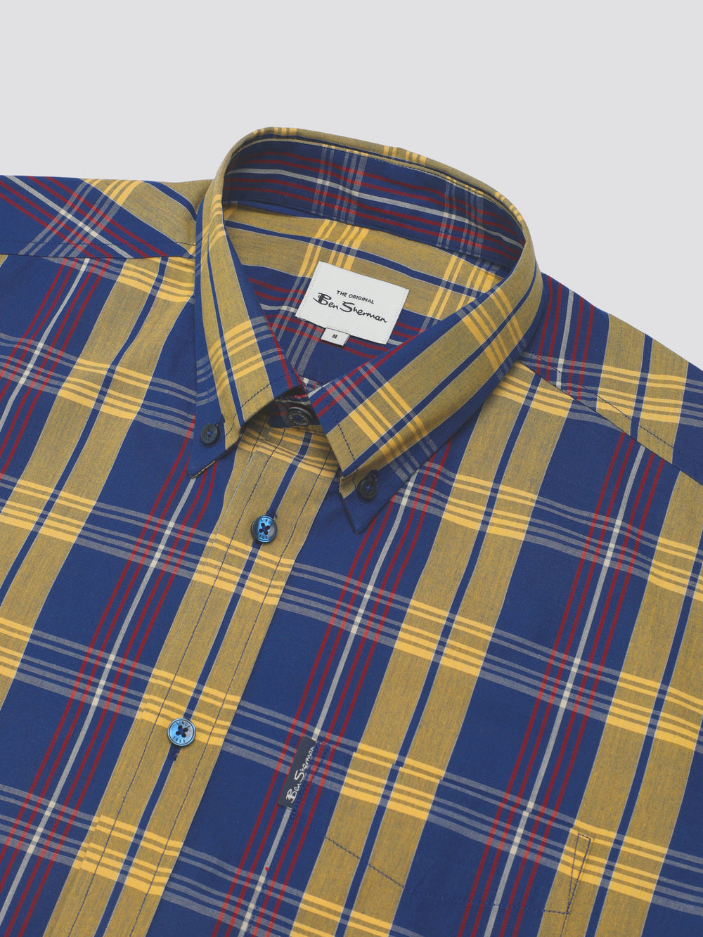 Blue Ben Sherman Signature Irregular Check Shirts | 465819-ZRX