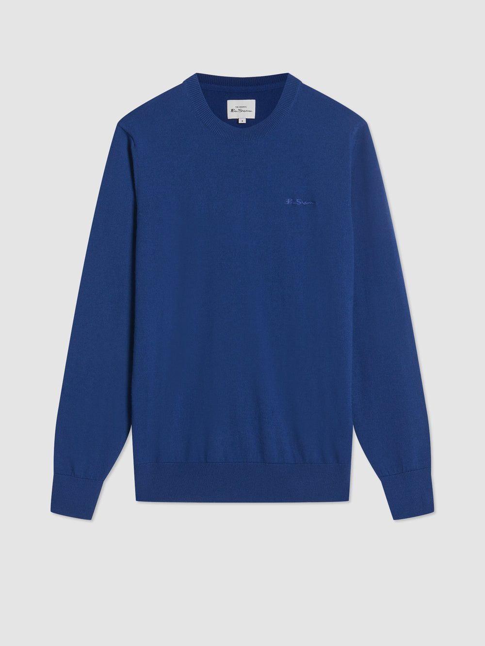 Blue Ben Sherman Signature Merino Crewneck Knitwear | 950724-FNW