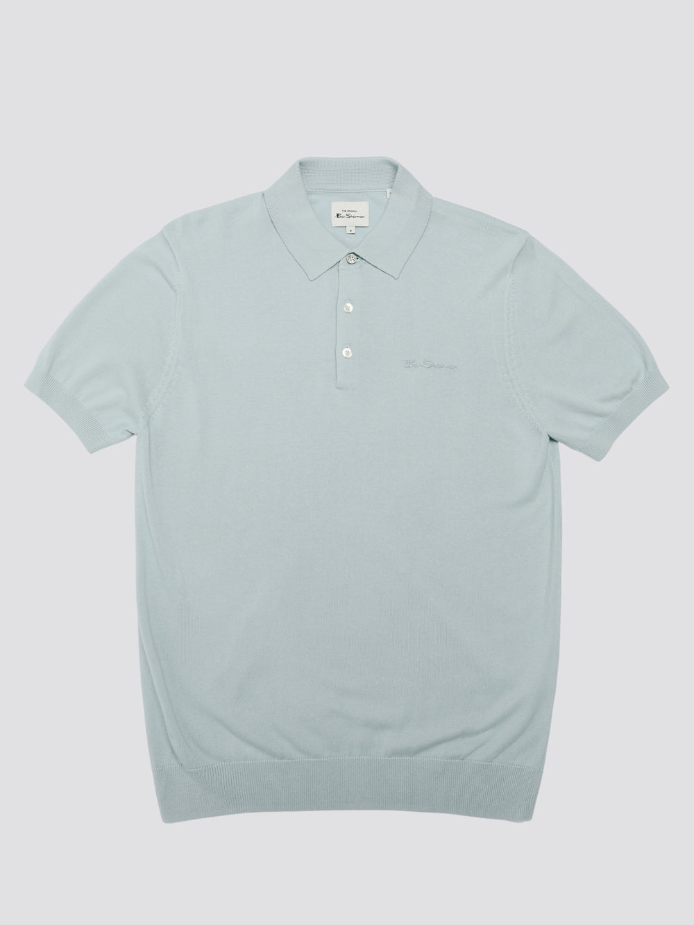 Blue Ben Sherman Signature Short Sleeve Polo Knitwear | 960542-TRE