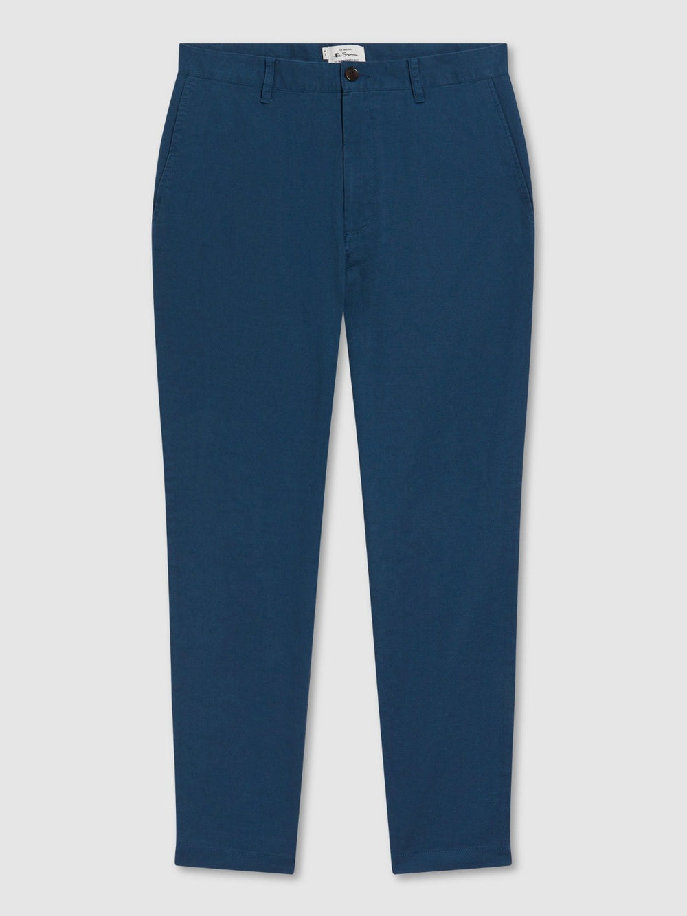 Blue Ben Sherman Signature Slim Taper Linen Pants | 635210-YAW