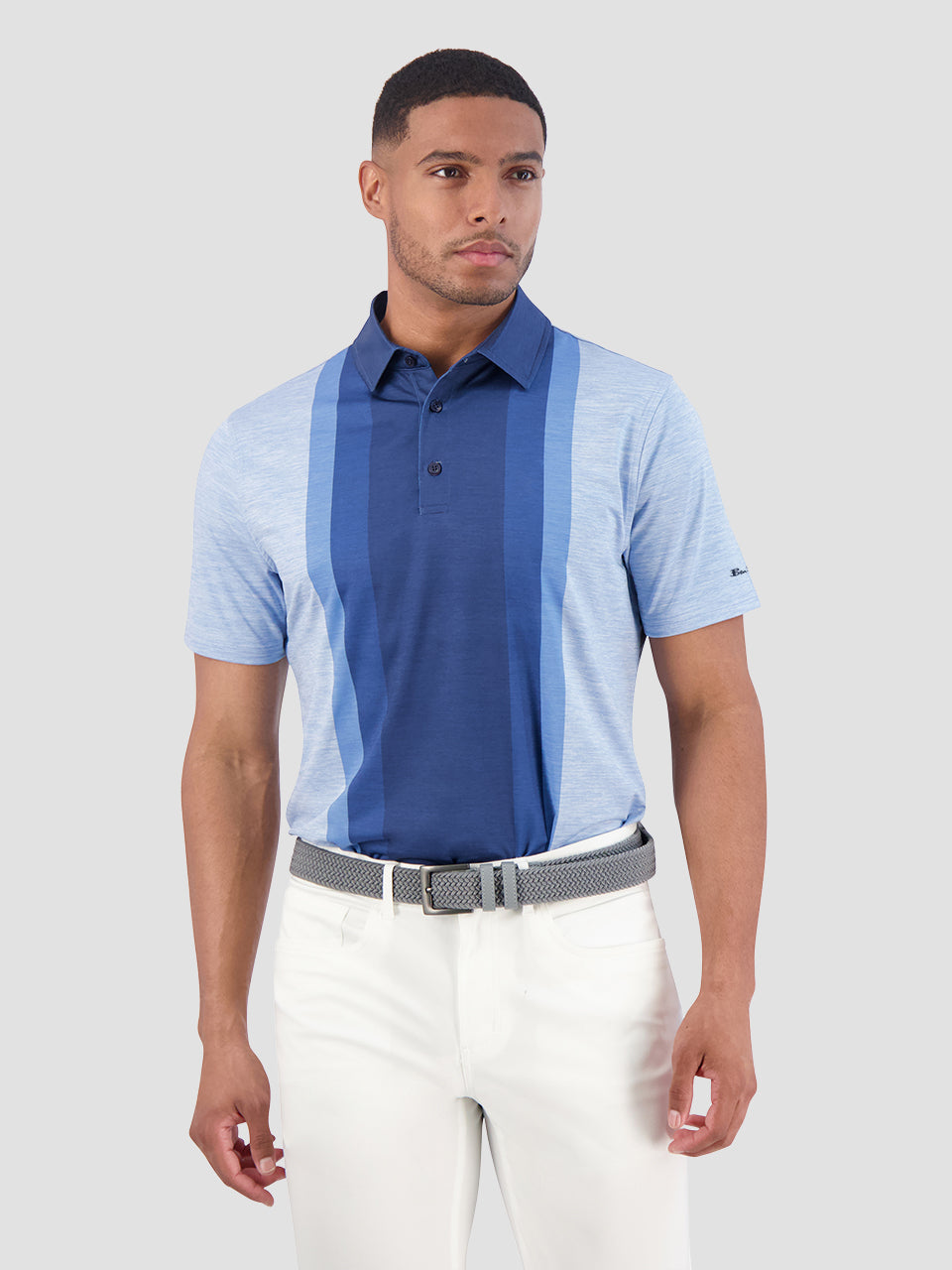 Blue Ben Sherman Vertical Stripes Polo Shirts | 690347-IZM