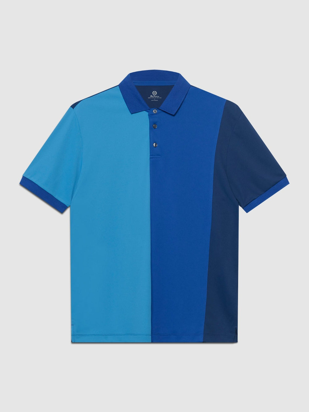 Blue / Royal Ben Sherman 360 Motion Stretch Colorblock Polo Shirts | 378069-PMA