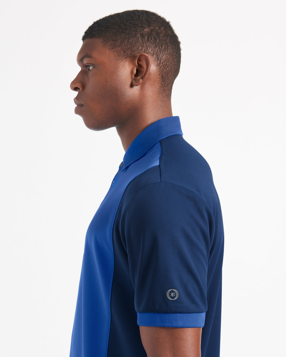 Blue / Royal Ben Sherman 360 Motion Stretch Colorblock Polo Shirts | 378069-PMA