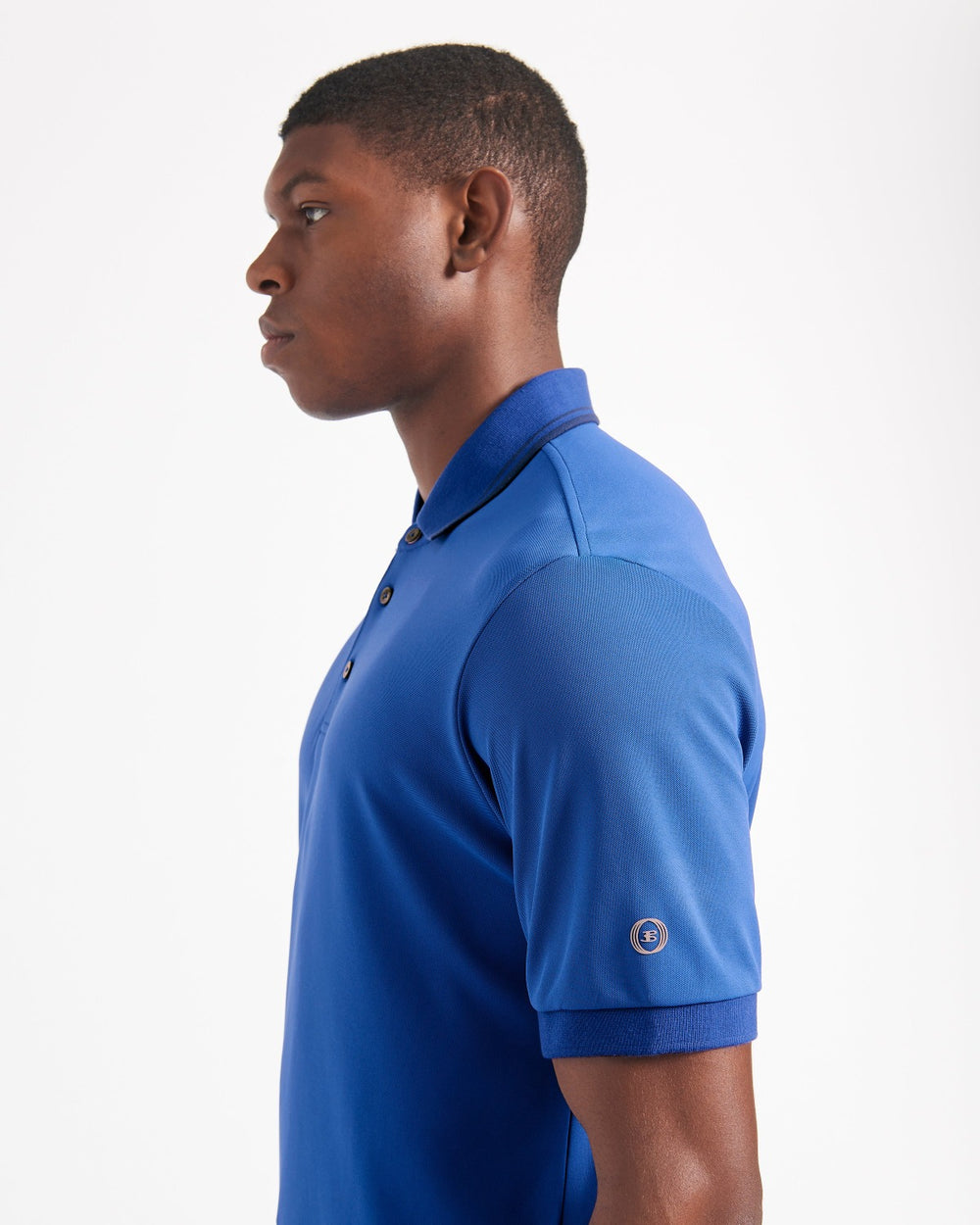 Blue / Royal Ben Sherman 360 Motion Stretch Polo Shirts | 546832-OQJ