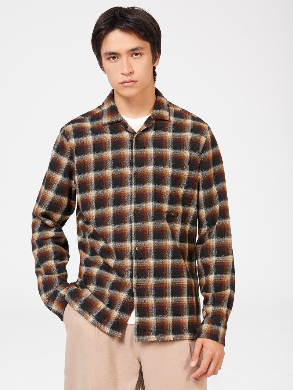 Brown Ben Sherman B by Ben Sherman Ombre Check Shirts | 619852-PIN