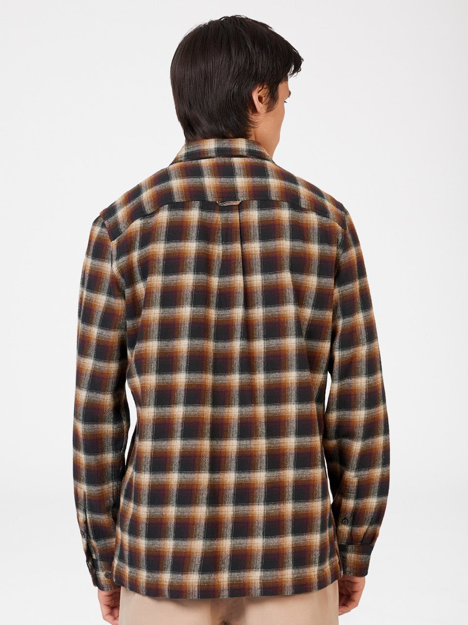 Brown Ben Sherman B by Ben Sherman Ombre Check Shirts | 619852-PIN