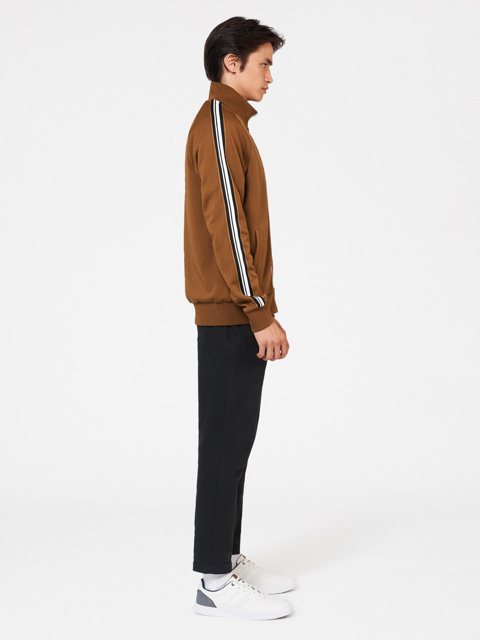 Brown Ben Sherman Signature House Taped Track Jackets | 712594-ZPY