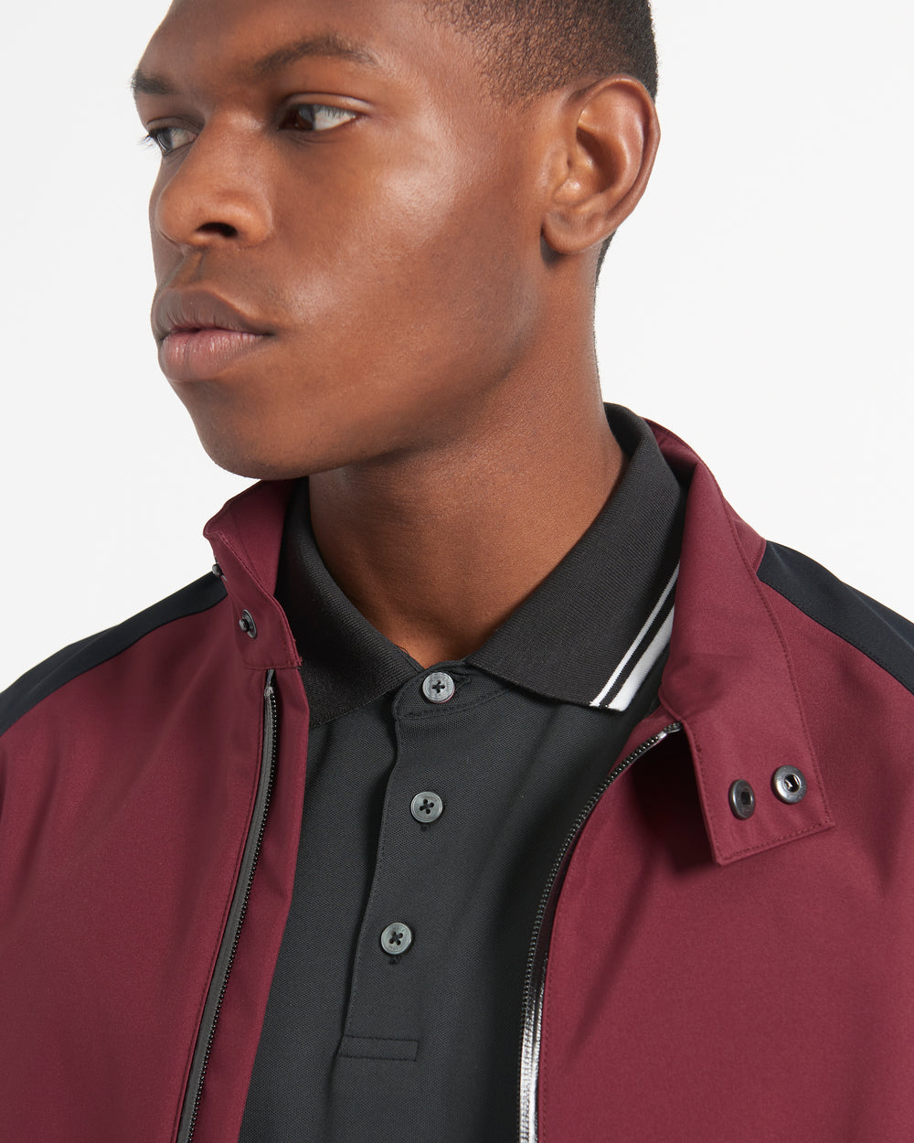 Burgundy Ben Sherman Waterproof Harrington Jackets | 652107-PVU