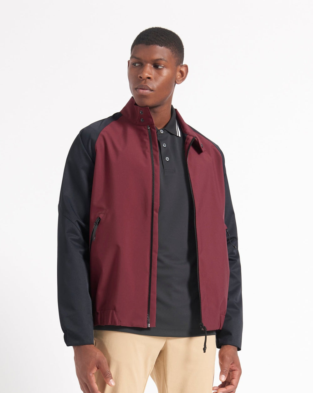 Burgundy Ben Sherman Waterproof Harrington Jackets | 652107-PVU