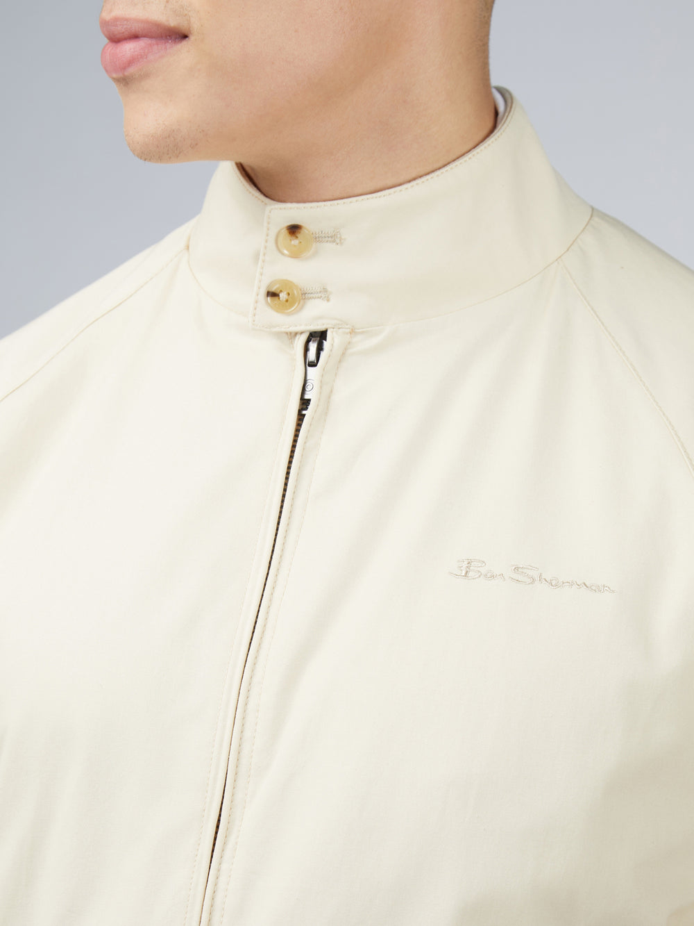 Cream Ben Sherman Signature Harrington Jackets | 952864-OXB