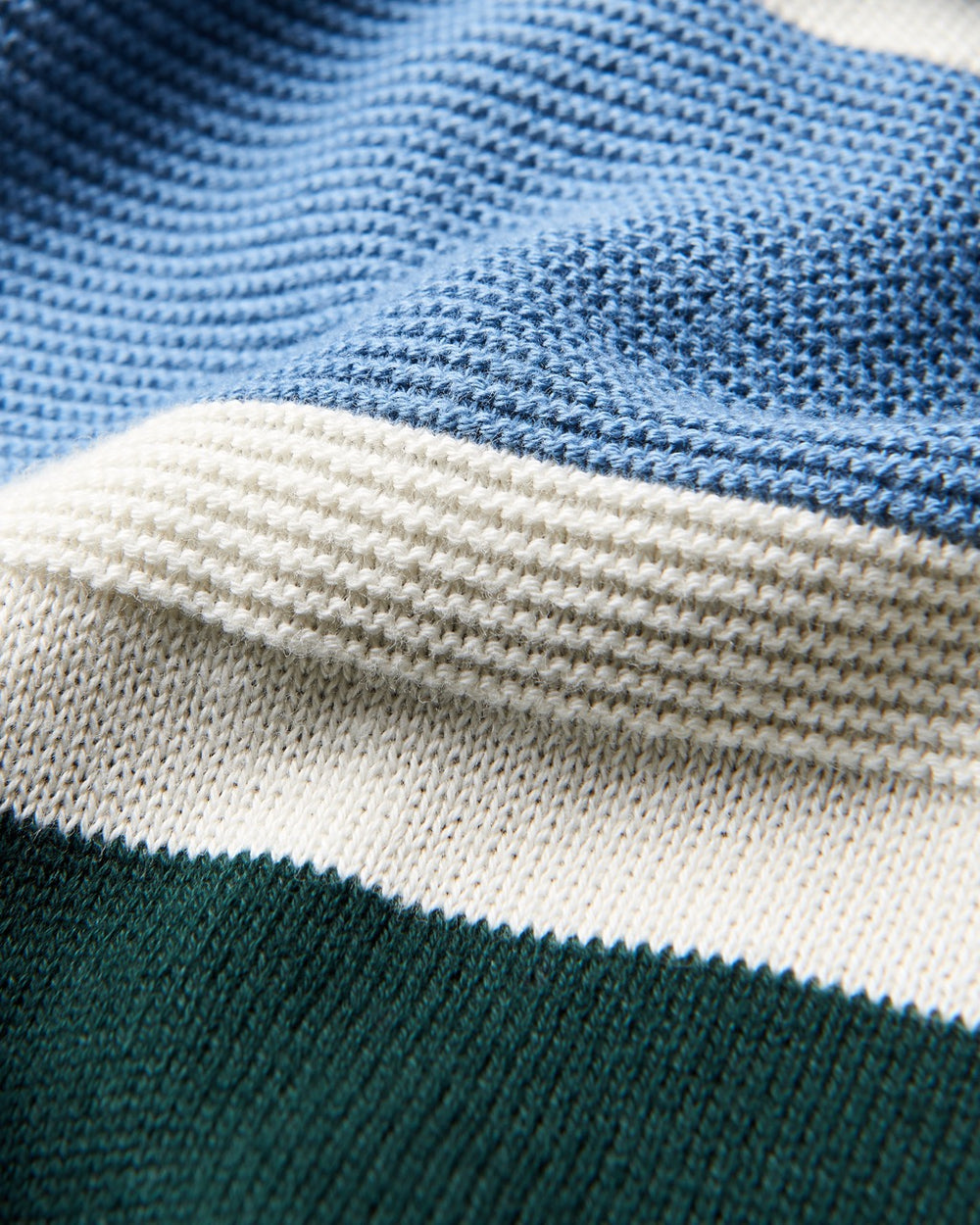 Dark Green Ben Sherman Chest Stripe Crewneck Knitwear | 982306-IET