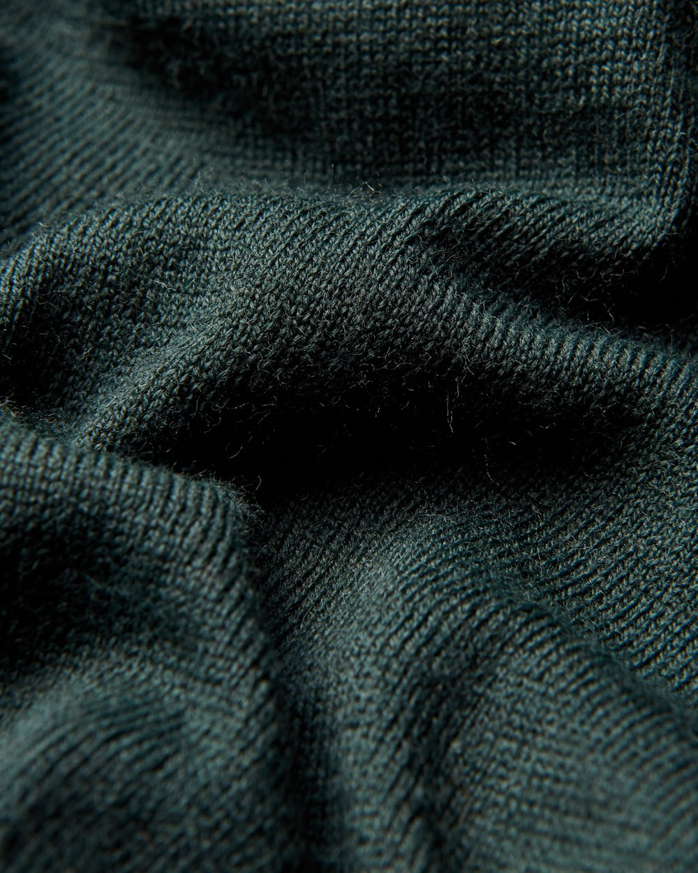 Dark Green Ben Sherman Tipped Merino Polo Neck Sweaters | 917265-XKB