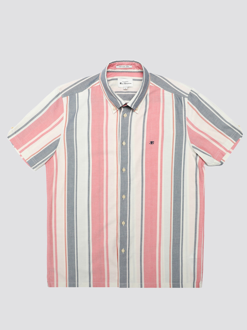 Dark Pink Ben Sherman Signature Multicolor Stripe Shirts | 071523-JIF