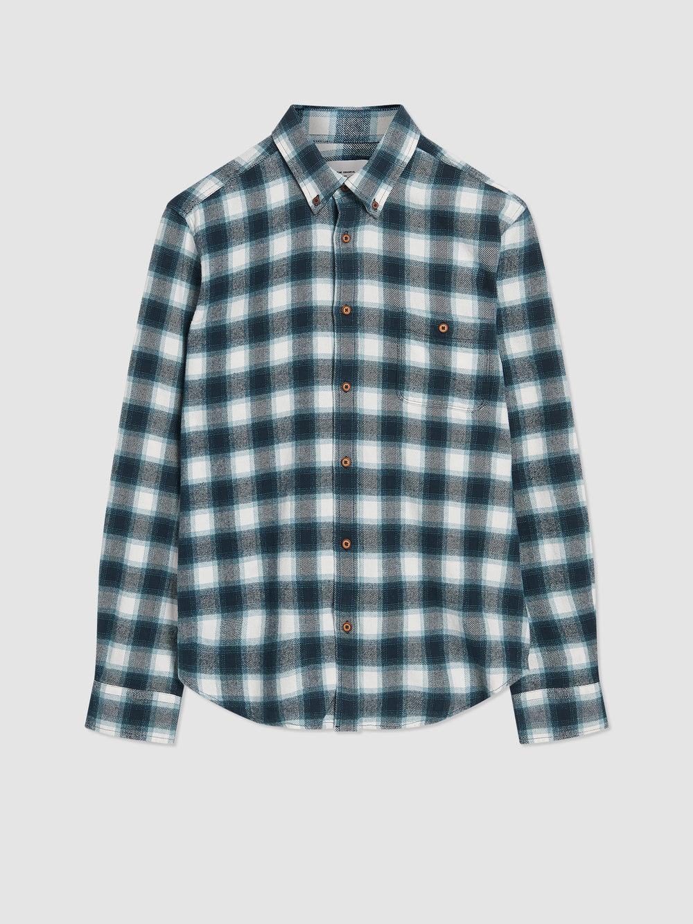 Green Ben Sherman Brushed Ombre Check Flannel Shirts | 248650-VTZ