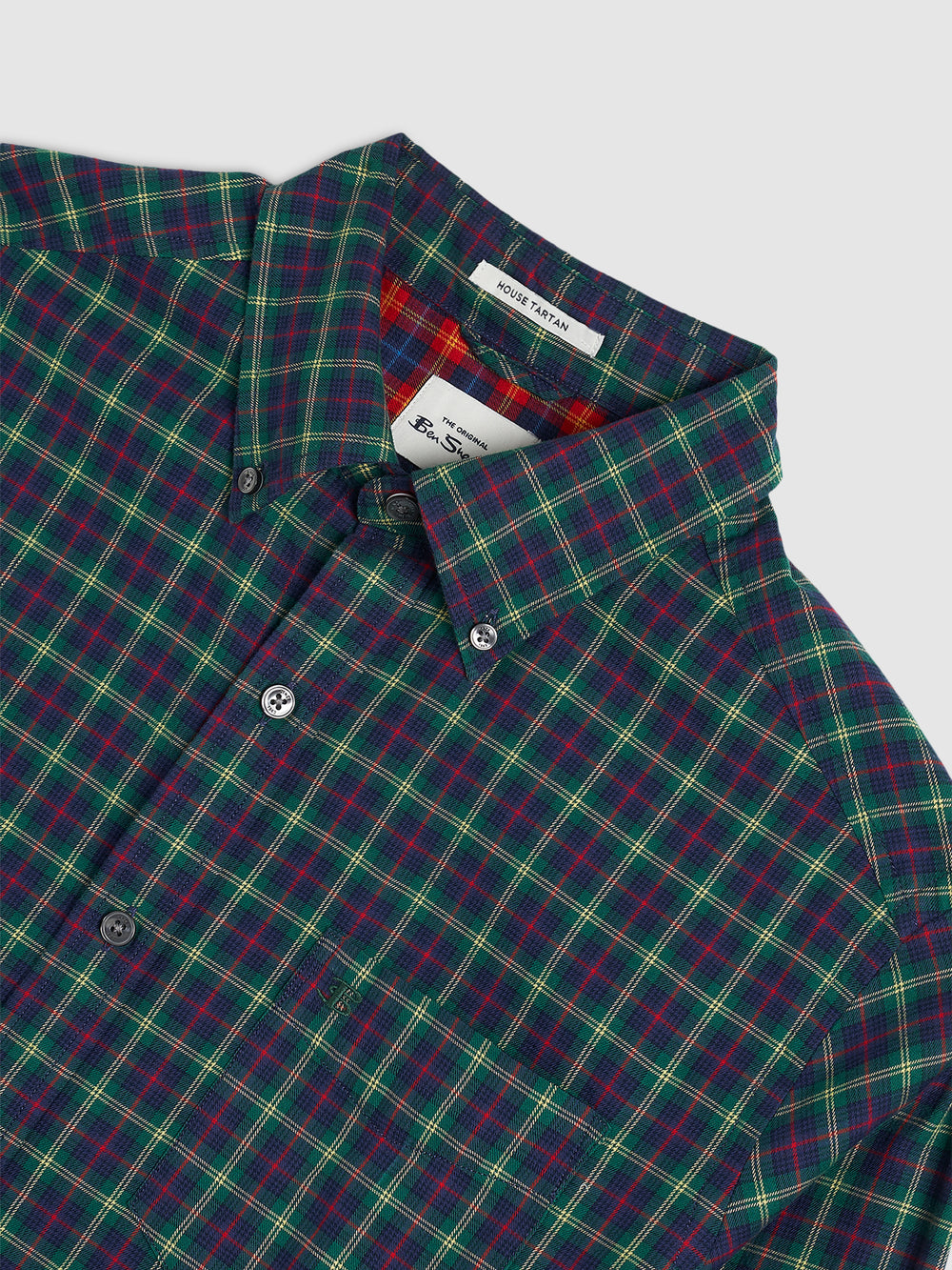 Green Ben Sherman House Tartan Twill Shirts | 410958-IJC