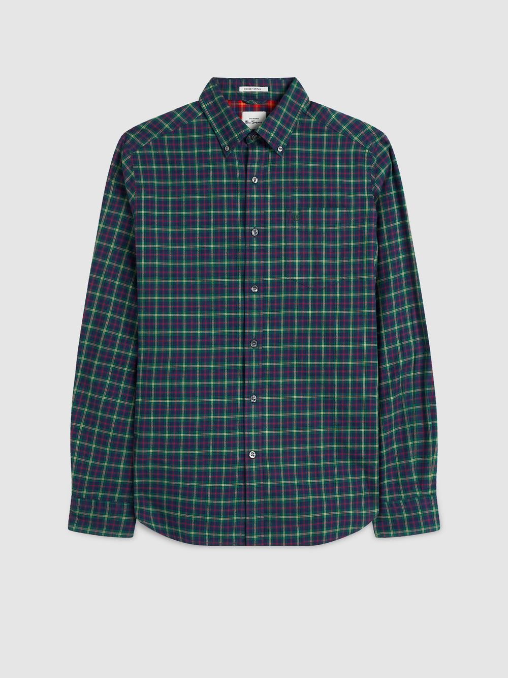 Green Ben Sherman House Tartan Twill Shirts | 410958-IJC