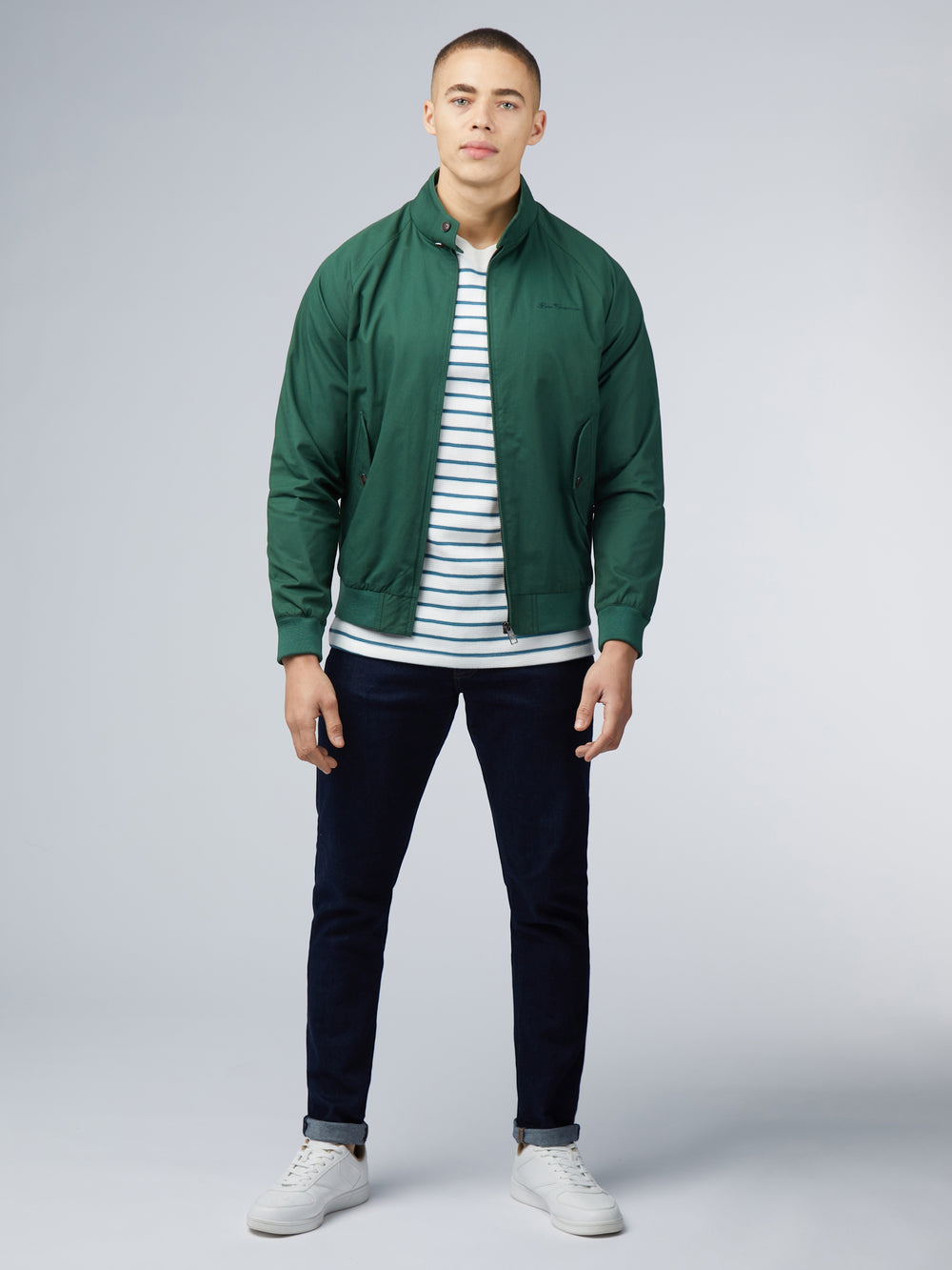 Green Ben Sherman Signature Harrington Jackets | 931475-PUD