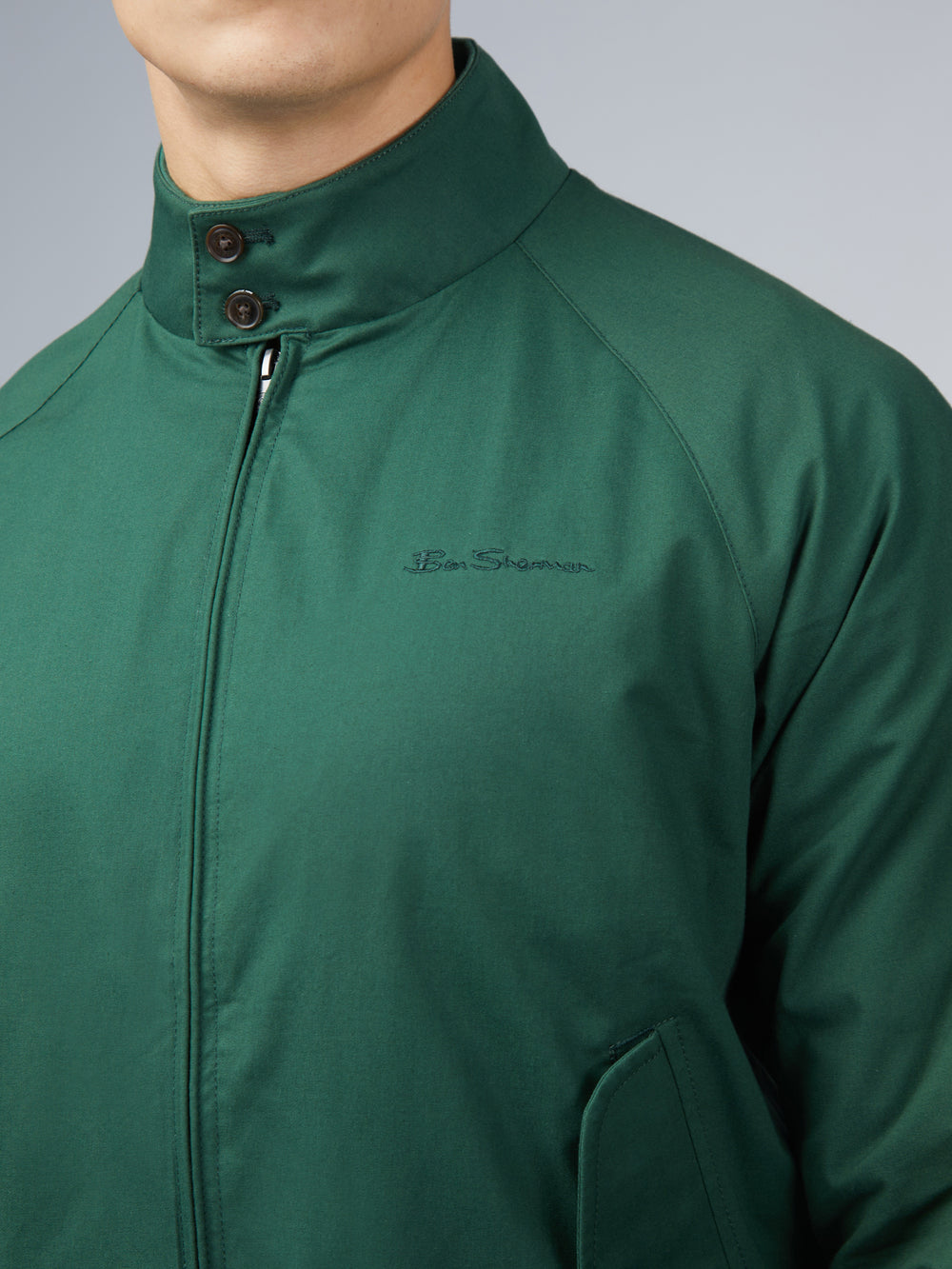 Green Ben Sherman Signature Harrington Jackets | 931475-PUD