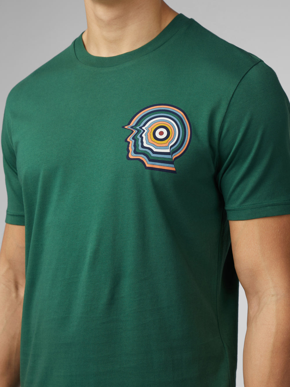 Green Ben Sherman Signature Mod Head T-Shirt | 014965-KQJ