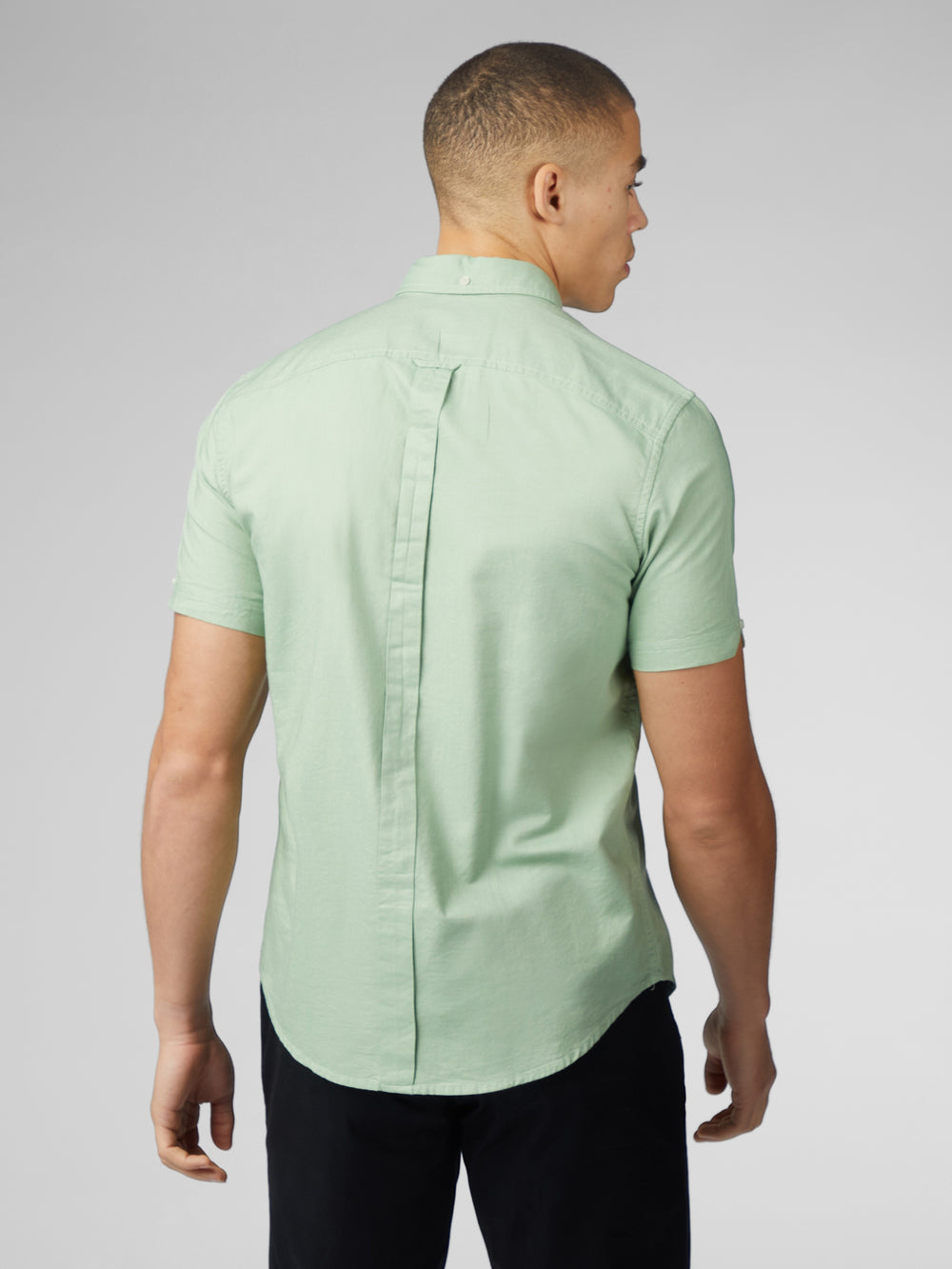 Green Ben Sherman Signature Short Sleeve Oxford Shirts | 195028-DOT