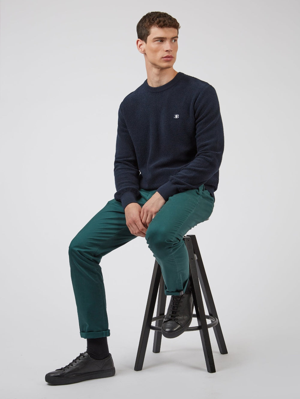 Green Ben Sherman Signature Slim Stretch Chino Pants | 782591-KMA