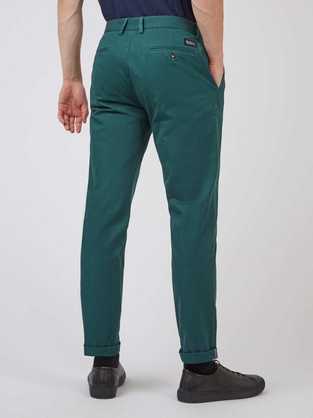 Green Ben Sherman Signature Slim Stretch Chino Pants | 782591-KMA