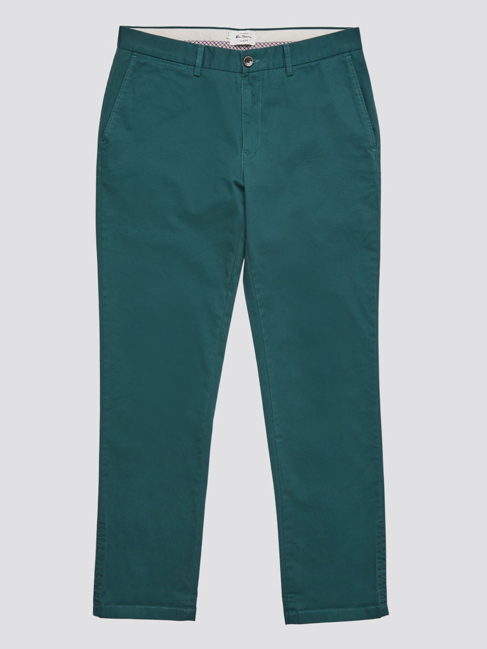 Green Ben Sherman Signature Slim Stretch Chino Pants | 782591-KMA