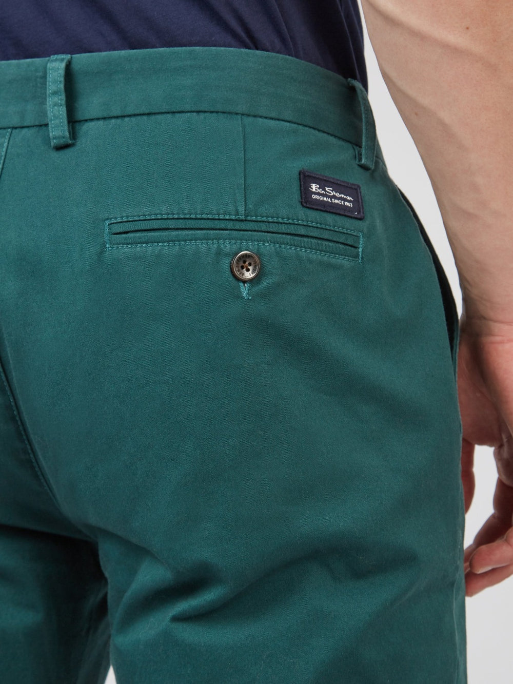 Green Ben Sherman Signature Slim Stretch Chino Pants | 782591-KMA