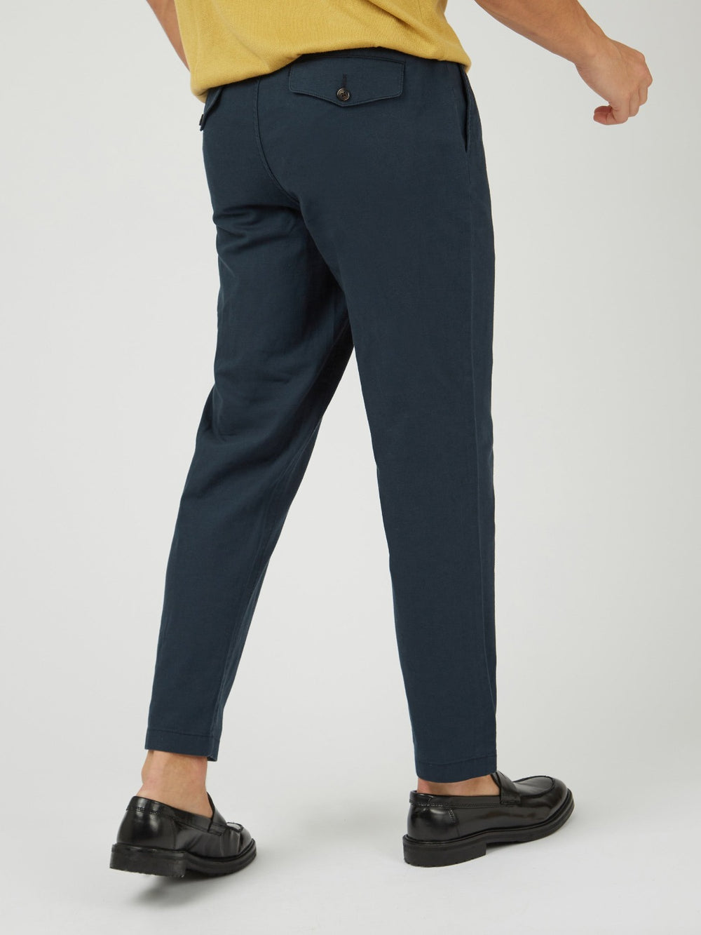 Green Ben Sherman Signature Slim Taper Linen Pants | 476038-XFD