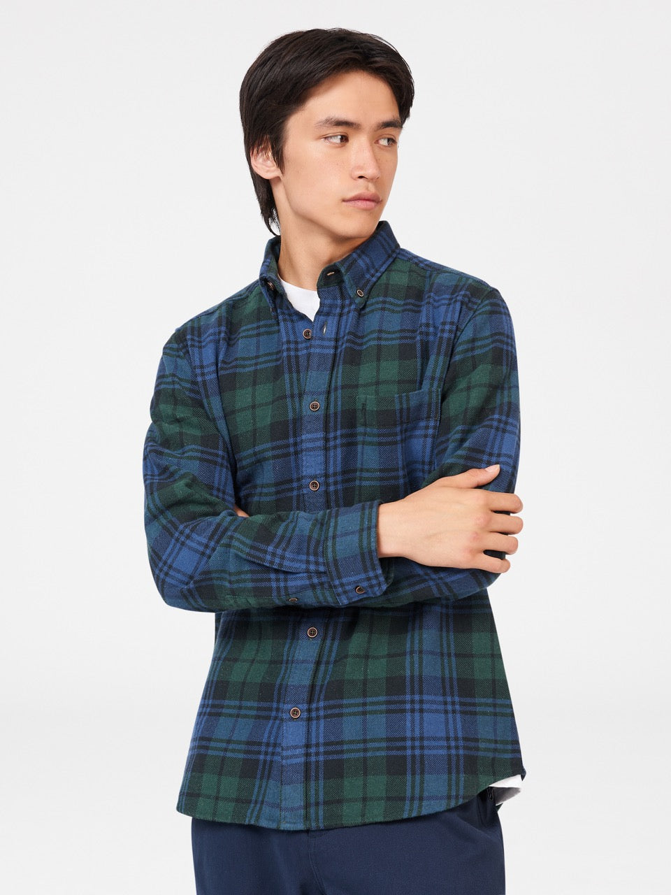 Green Ben Sherman Signature Tartan Check Shirts | 816792-OWH